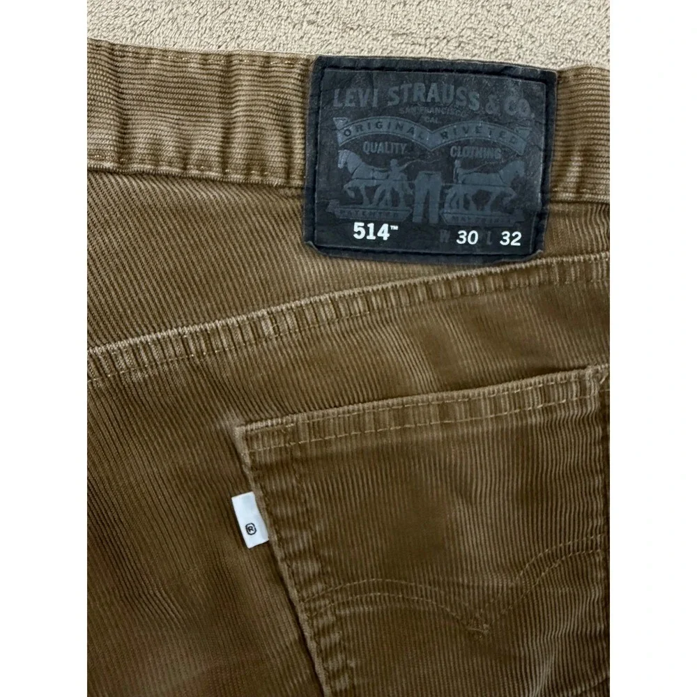 Levi's 514 Corduroy Pants Men's Size 30(34)x32‎ Brown good